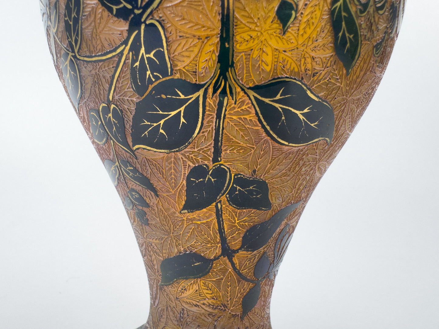 Saint-Louis Art Nouveau Crystal Vase, Désiré Christian Period, C.1900
