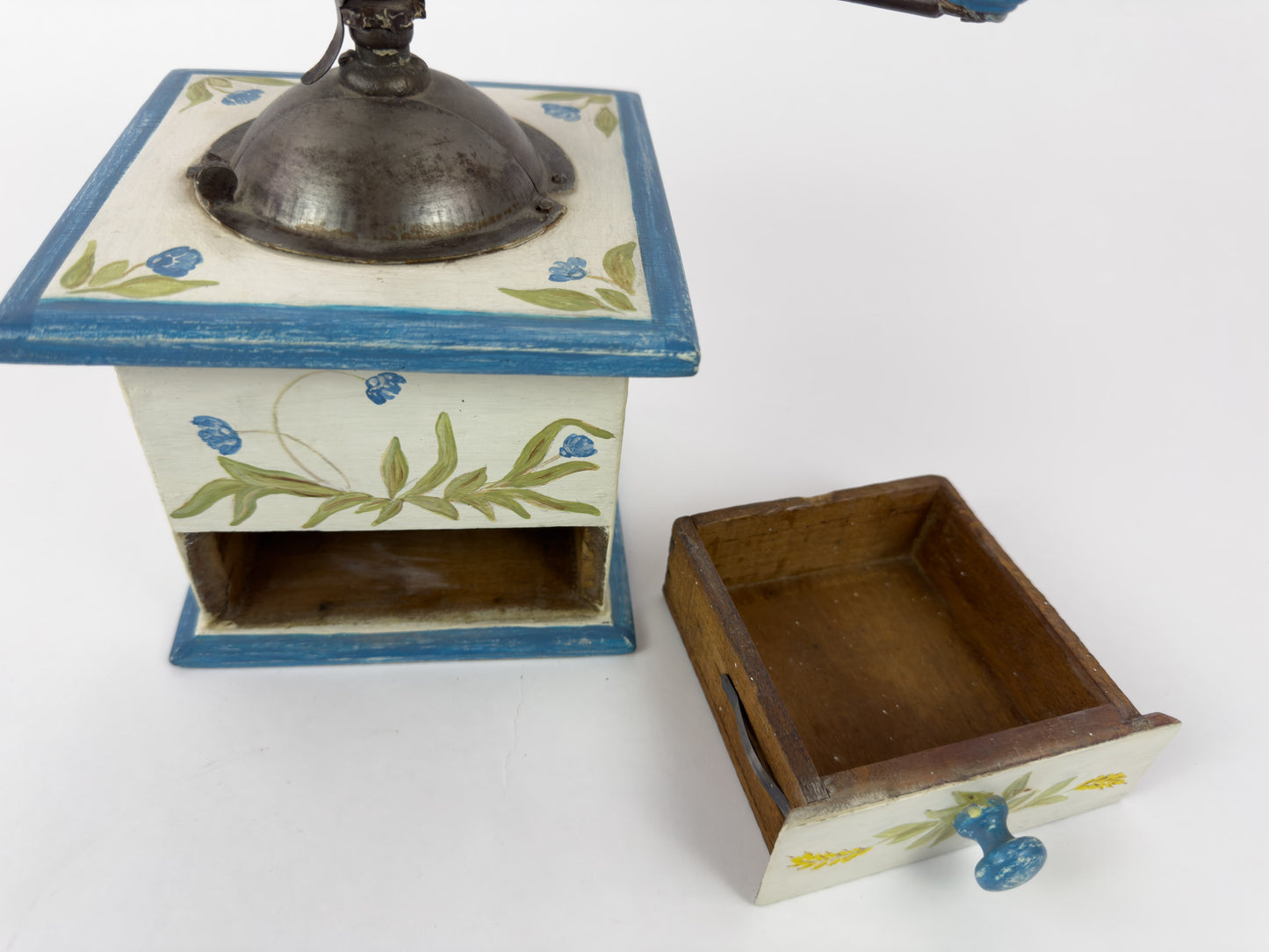 Peugeot Frères Hand-Painted Coffee Grinder, France, Mid-20th Century