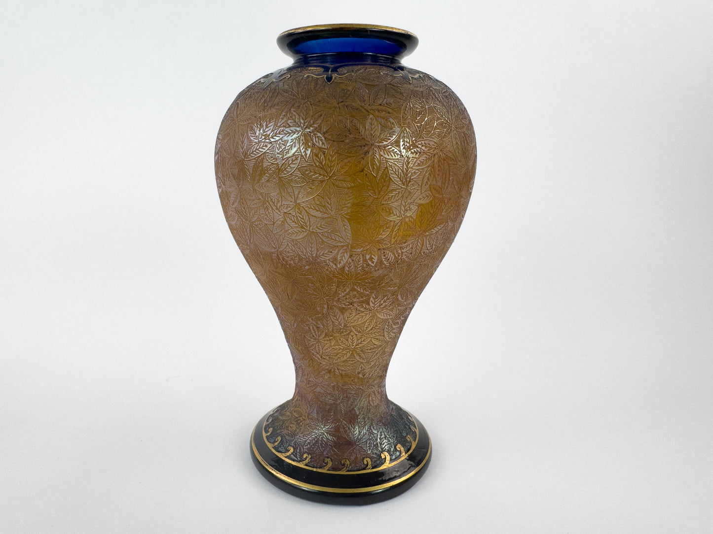 Saint-Louis Art Nouveau Crystal Vase, Désiré Christian Period, C.1900