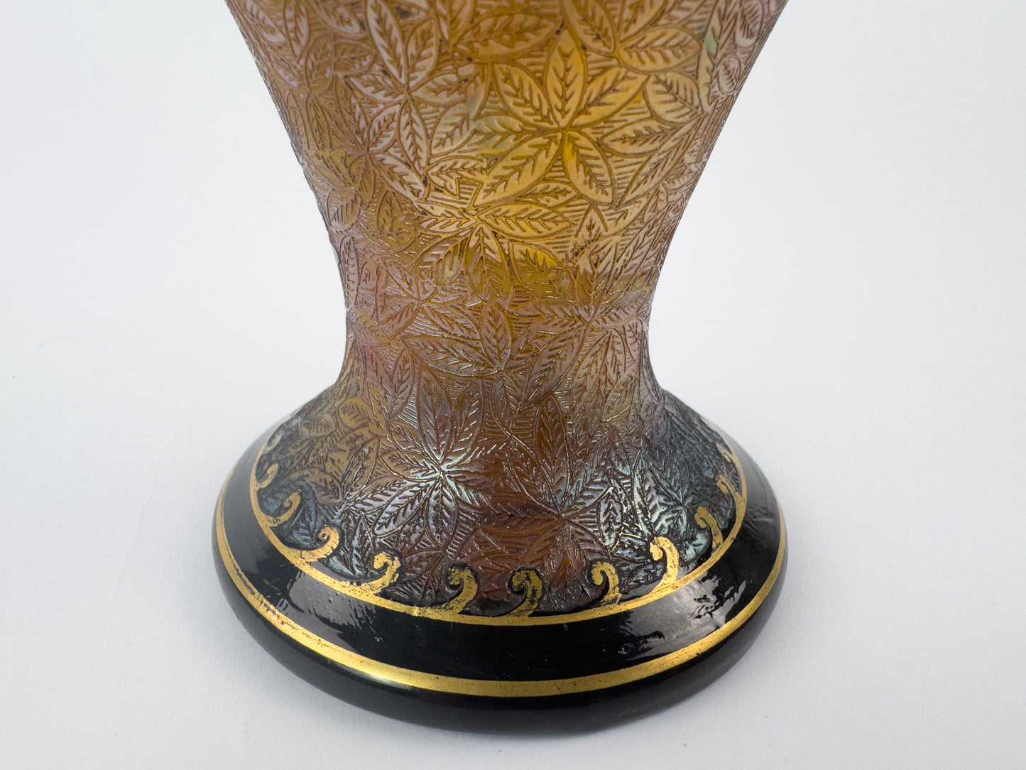 Saint-Louis Art Nouveau Crystal Vase, Désiré Christian Period, C.1900