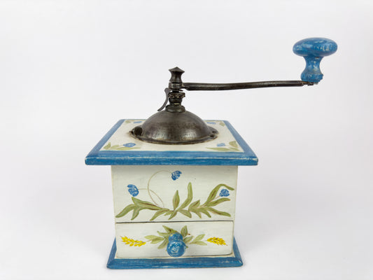 Peugeot Frères Hand-Painted Coffee Grinder, France, Mid-20th Century