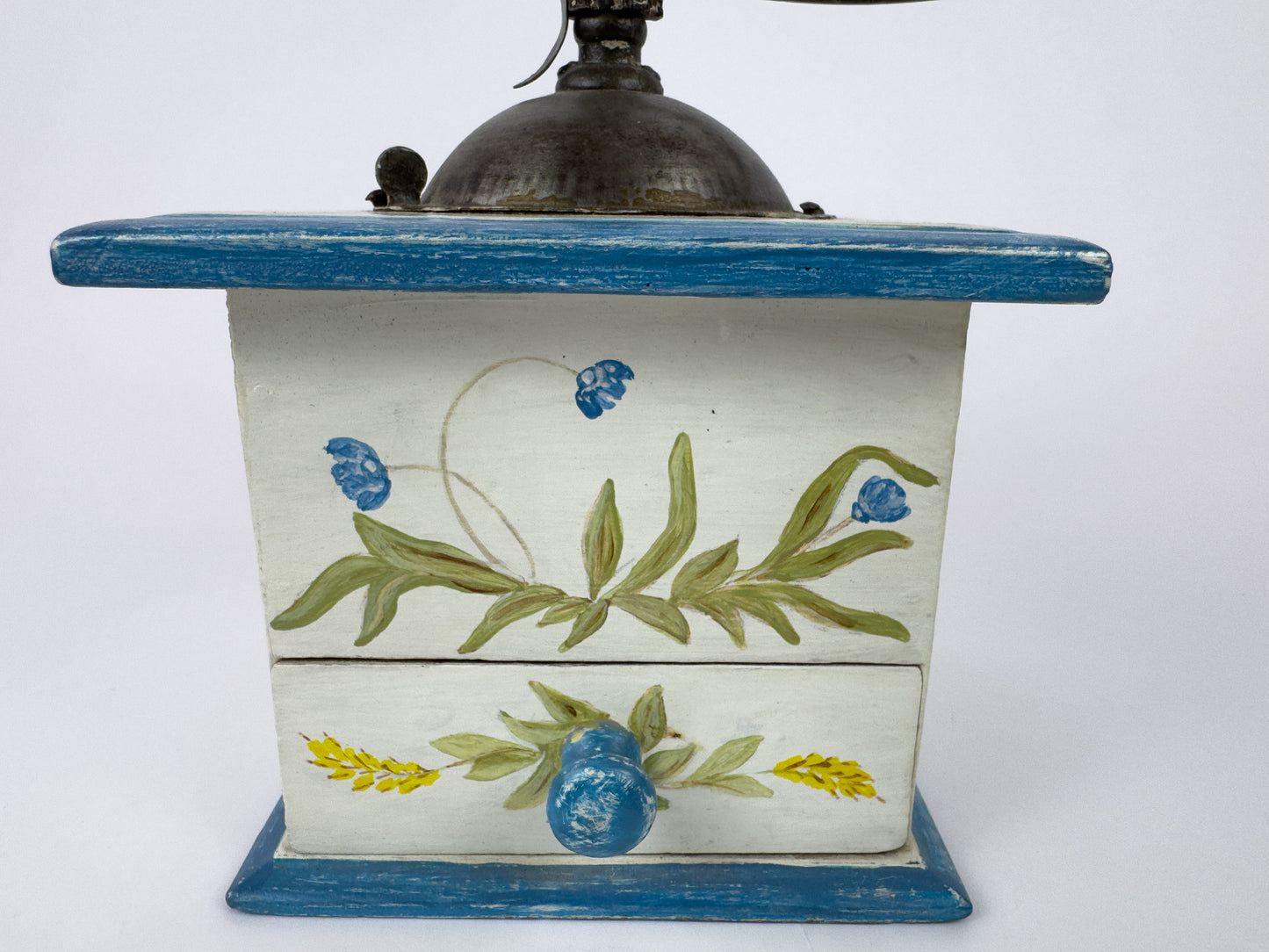 Peugeot Frères Hand-Painted Coffee Grinder, France, Mid-20th Century