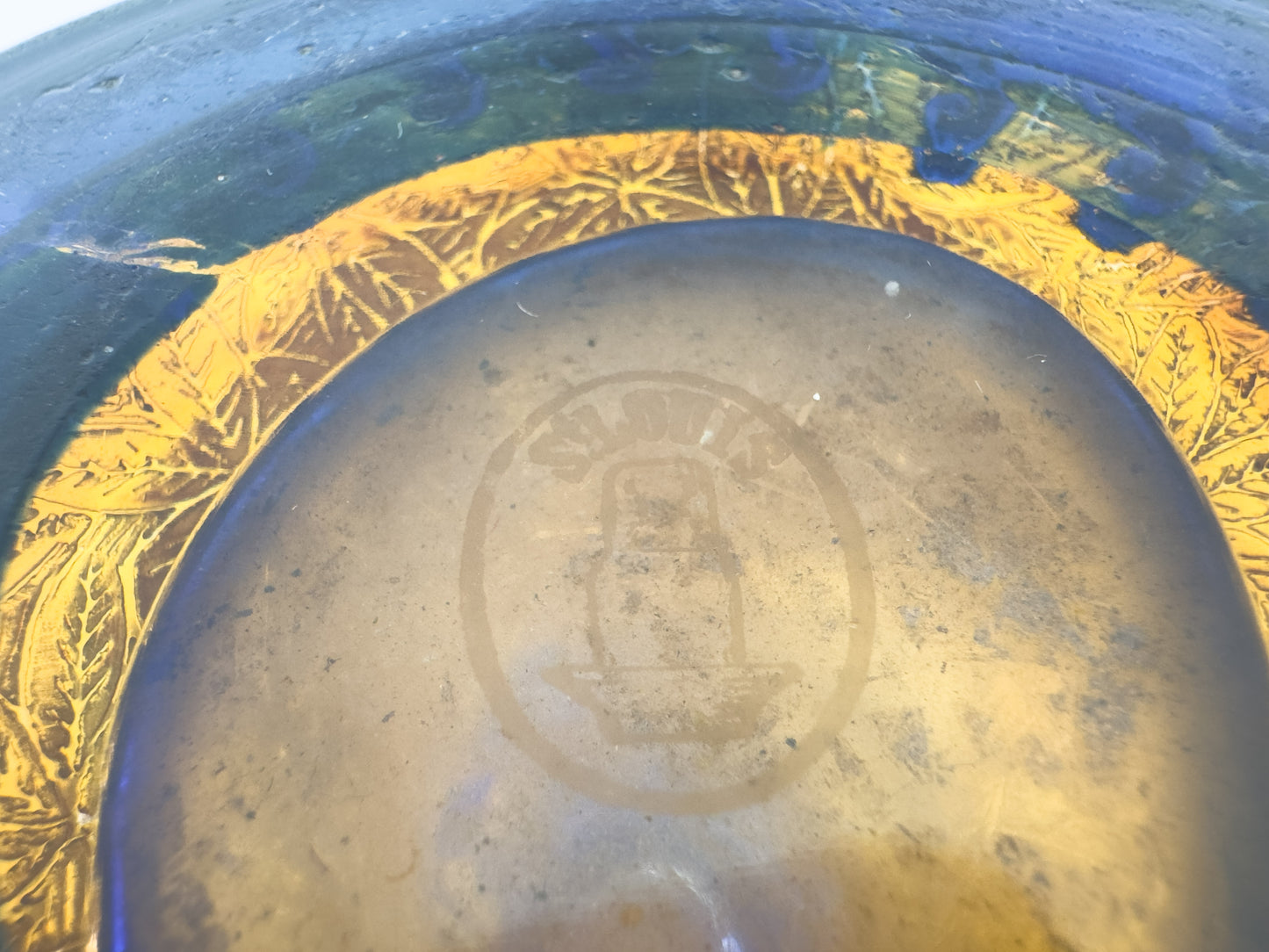 Saint-Louis Art Nouveau Crystal Vase, Désiré Christian Period, C.1900