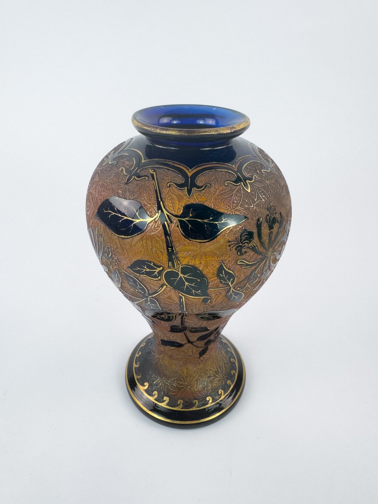 Saint-Louis Art Nouveau Crystal Vase, Désiré Christian Period, C.1900