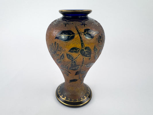 Saint-Louis Art Nouveau Crystal Vase, Désiré Christian Period, C.1900