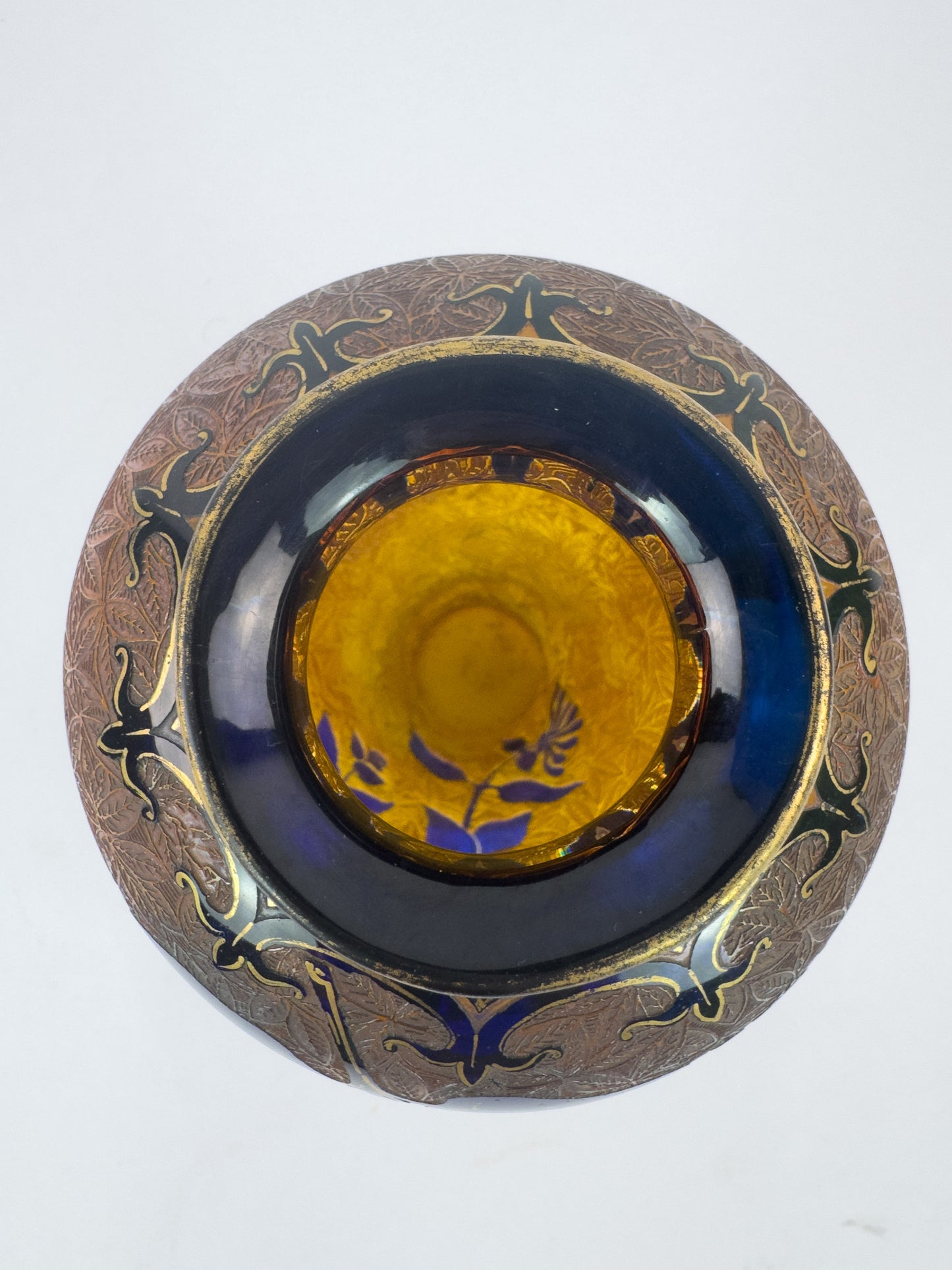 Saint-Louis Art Nouveau Crystal Vase, Désiré Christian Period, C.1900