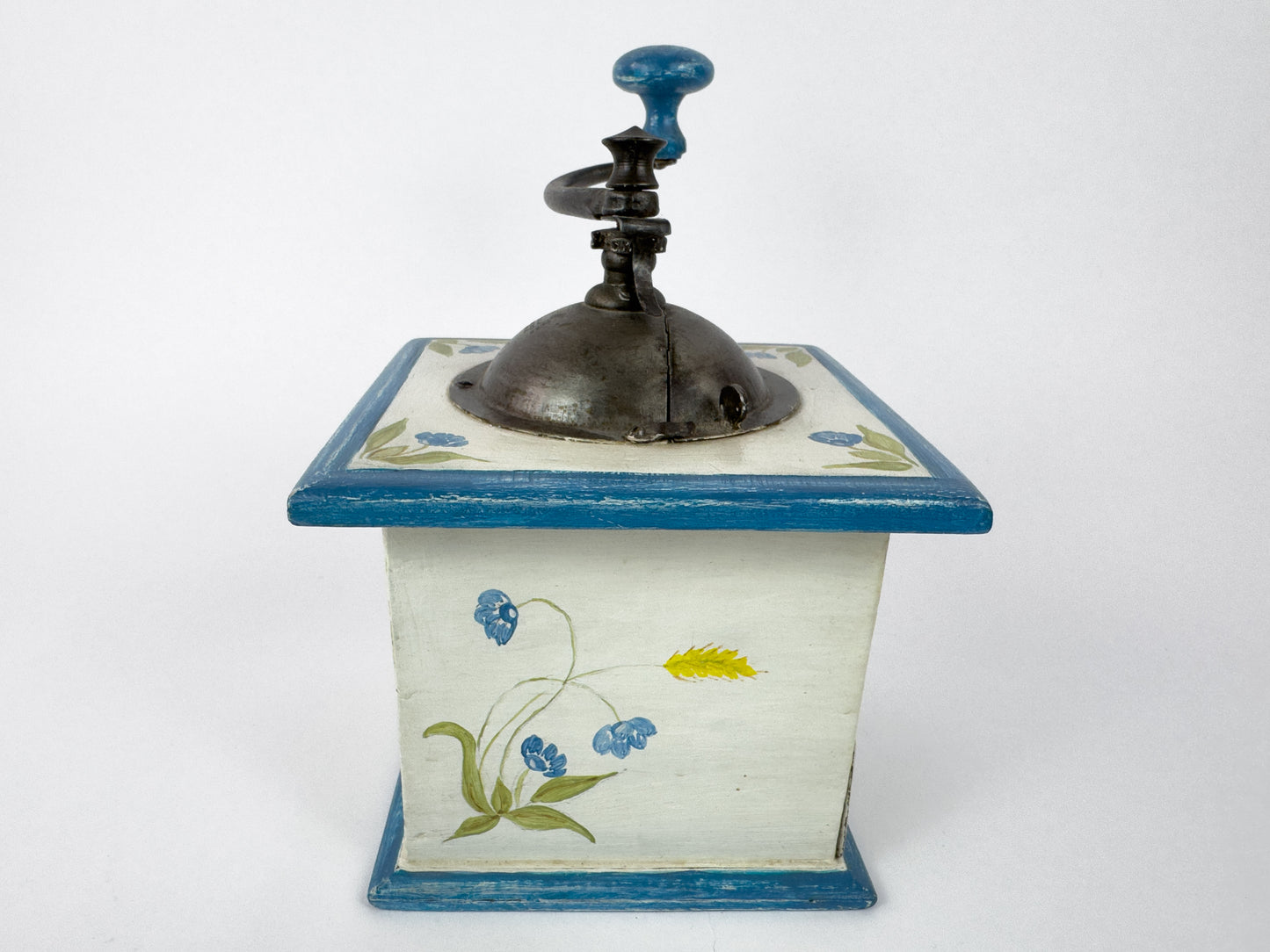Peugeot Frères Hand-Painted Coffee Grinder, France, Mid-20th Century