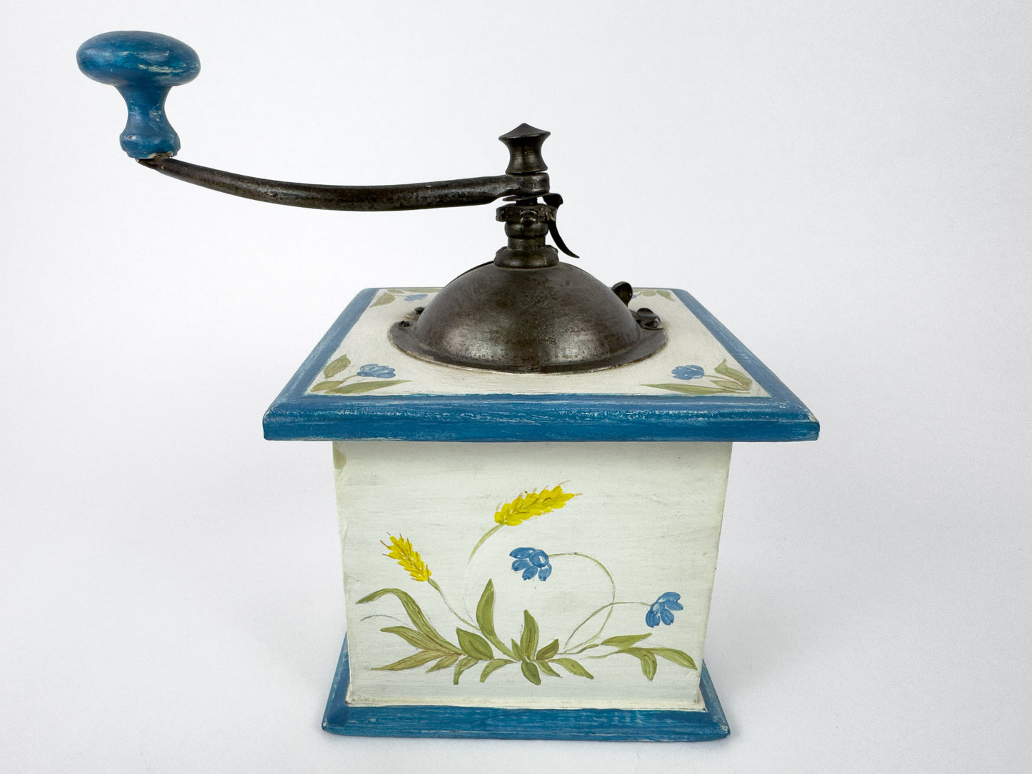 Peugeot Frères Hand-Painted Coffee Grinder, France, Mid-20th Century