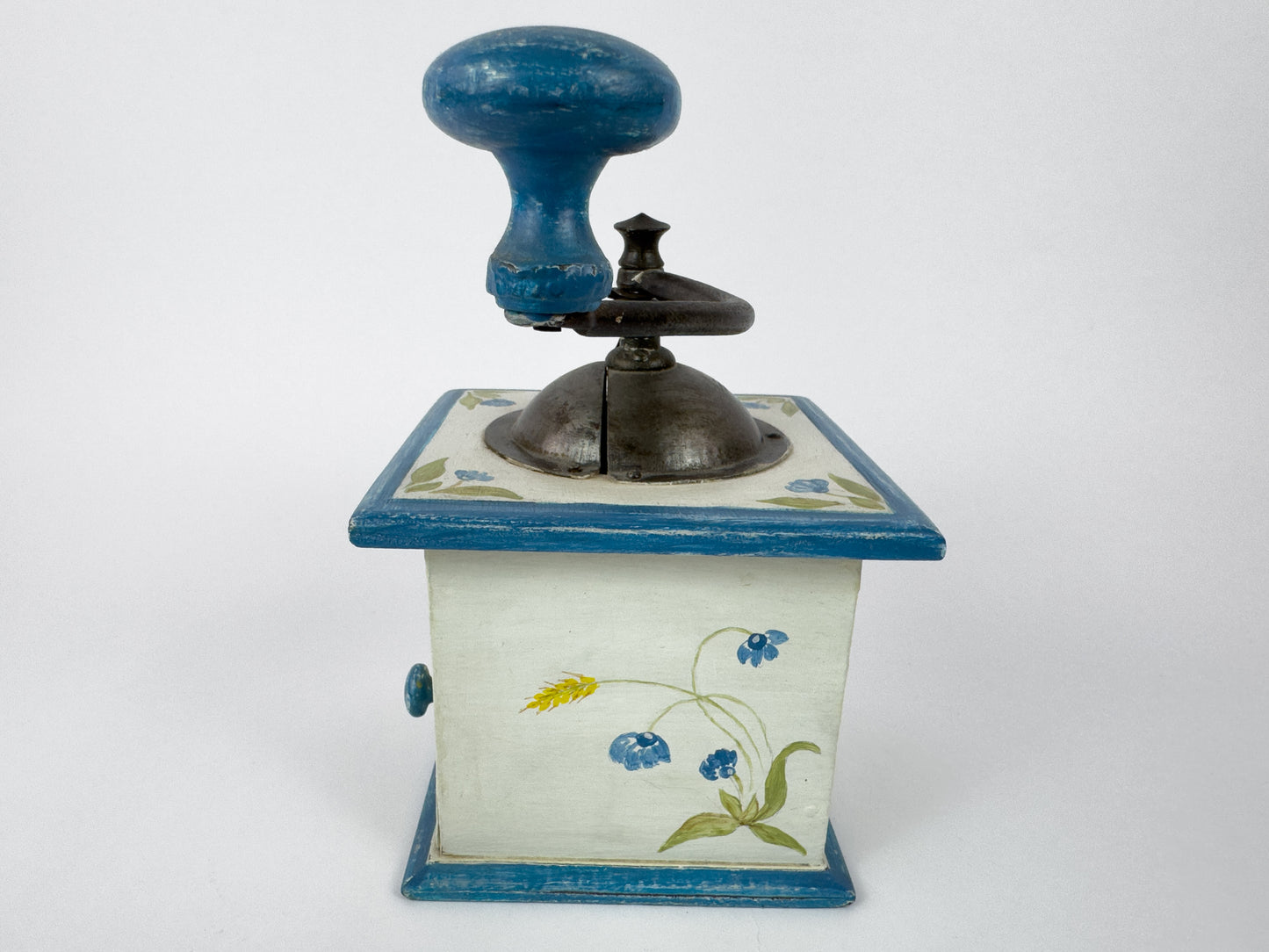 Peugeot Frères Hand-Painted Coffee Grinder, France, Mid-20th Century